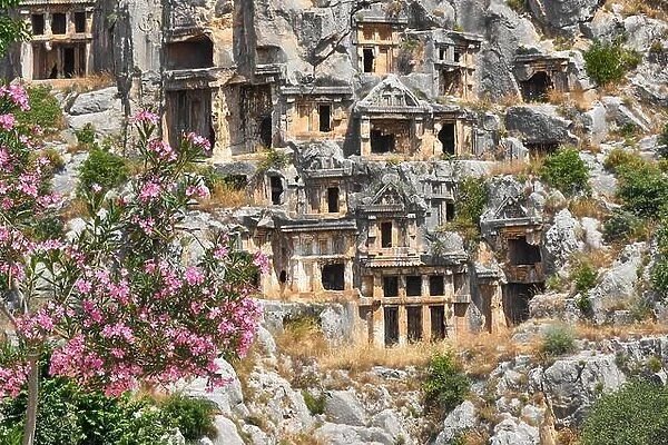 Lycian rock tombs, Myra (Demre), Turkey