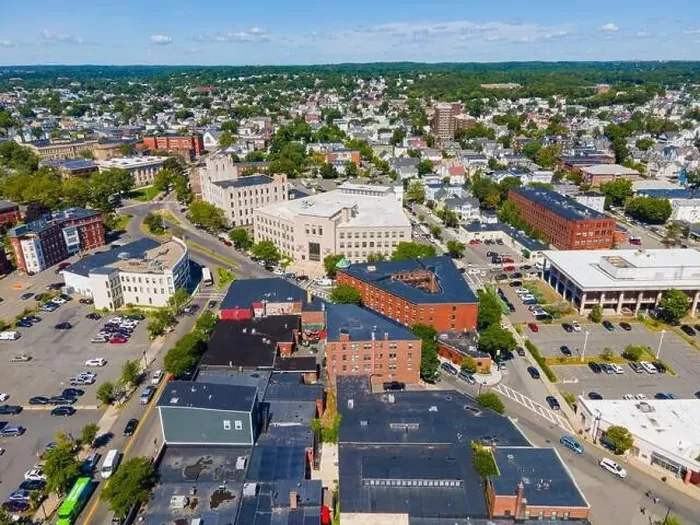 Framed Print : Lynn City Hall aerial view at 3 City Hall Square in historic downtown Lynn, Massachusetts MA, USA Framed Print : Lynn City Hall aerial view at 3 City Hall Square in historic downtown Lynn, Massachusetts MA, USA