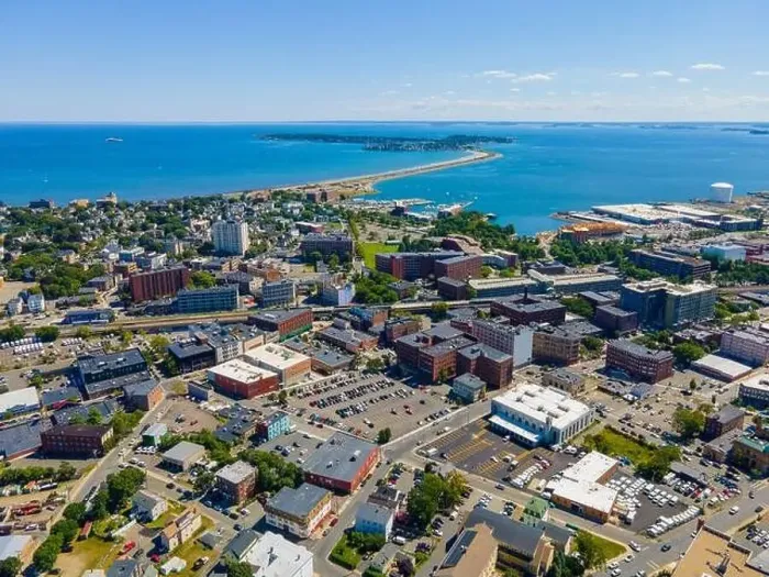 Framed Print : Lynn historic downtown aerial view with Nahant Beach at the background, Lynn, Massachusetts MA, USA Framed Print : Lynn historic downtown aerial view with Nahant Beach at the background, Lynn, Massachusetts MA, USA