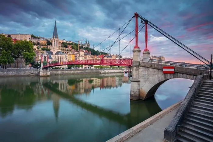 Framed Print : Lyon. Cityscape image of Lyon, France during sunrise Framed Print : Lyon. Cityscape image of Lyon, France during sunrise