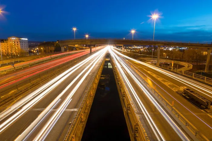 Framed Print : M8 Motorway trail lights, Kingston Bridge, Glasgow, Scotland, United Kingdom, Europe Framed Print : M8 Motorway trail lights, Kingston Bridge, Glasgow, Scotland, United Kingdom, Europe