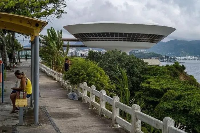 Framed Print : MAC Niteroi. Museum of Contemporary Art of Niteroi Framed Print : MAC Niteroi. Museum of Contemporary Art of Niteroi