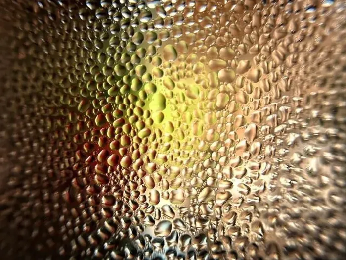 Framed Print : Macro shot of moisture outside the glass Framed Print : Macro shot of moisture outside the glass