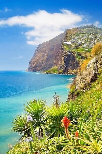 Madeira Island landscape- Cabo Girao cliff - Camara de Lobos, Portugal