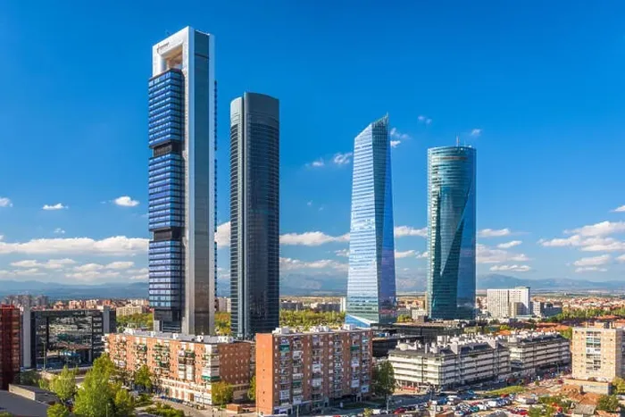 Framed Print : Madrid, Spain financial district skyline Framed Print : Madrid, Spain financial district skyline