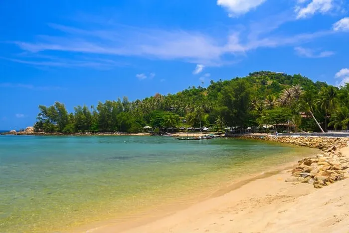 Framed Print : Mae Haad Beach, Koh Phangan island, Suratthani Thailand Framed Print : Mae Haad Beach, Koh Phangan island, Suratthani Thailand