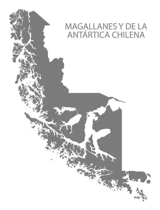 Framed Print : Magallanes y de la Antartica Chilena Chile Map in grey Framed Print : Magallanes y de la Antartica Chilena Chile Map in grey