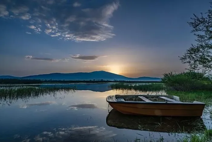 Framed Print : Magic sunrise at a lake Cerknica Framed Print : Magic sunrise at a lake Cerknica