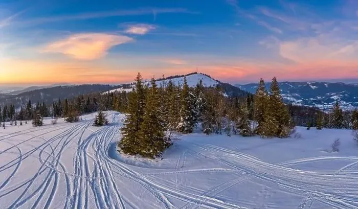 Framed Print : Magical winter panorama of beautiful snowy slopes Framed Print : Magical winter panorama of beautiful snowy slopes