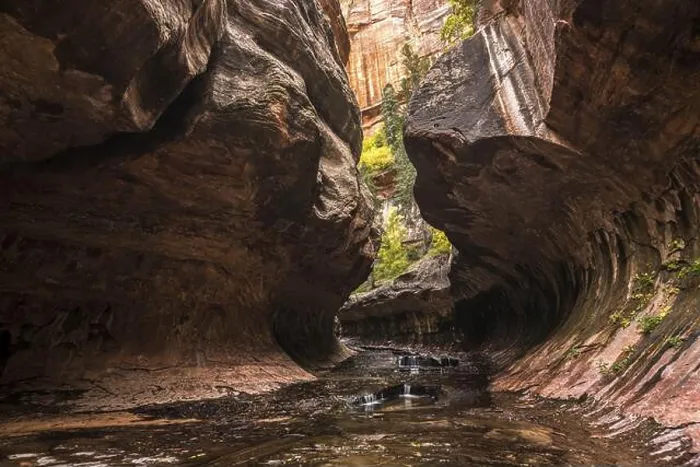 Framed Print : Magnificent Subway gorge landmark in the Zion National Park in Utah, USA, North America Framed Print : Magnificent Subway gorge landmark in the Zion National Park in Utah, USA, North America