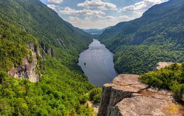 Framed Print : A magnificent view of Lower Ausable Lake from the Indian Head Lookout in the high peaks region of the Adirondack Mountains of NY Framed Print : A magnificent view of Lower Ausable Lake from the Indian Head Lookout in the high peaks region of the Adirondack Mountains of NY