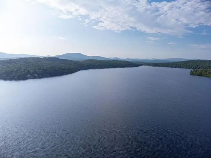 Framed Print : Maidstone Lake Vermont, aerial summer view Framed Print : Maidstone Lake Vermont, aerial summer view