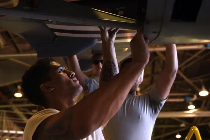 Framed Print : Maintenance professionals from the 432nd Aircraft Maintenance Squadron assemble the MQ-9 Reaper for the 2018 California Framed Print : Maintenance professionals from the 432nd Aircraft Maintenance Squadron assemble the MQ-9 Reaper for the 2018 California