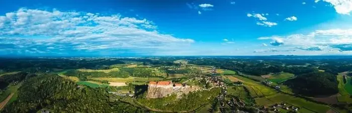 Framed Print : The Majestic Fortress of Riegersburg: A Bird's Eye View: Burg Riegersburg Framed Print : The Majestic Fortress of Riegersburg: A Bird's Eye View: Burg Riegersburg