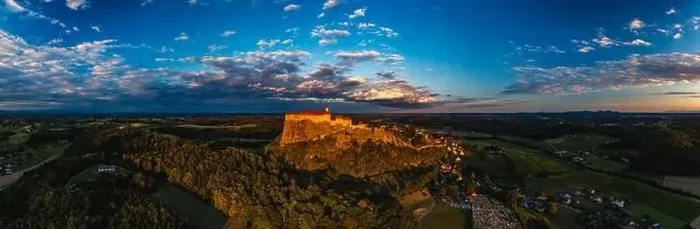 Framed Print : The Majestic Fortress of Riegersburg: A Bird's Eye View: Burg Riegersburg Framed Print : The Majestic Fortress of Riegersburg: A Bird's Eye View: Burg Riegersburg