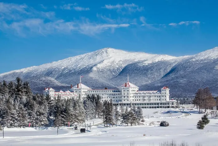 Framed Print : Majestic Mount Washington Hotel located in the White Mountain National Forest during winter in Bretton Woods, NH, USA Framed Print : Majestic Mount Washington Hotel located in the White Mountain National Forest during winter in Bretton Woods, NH, USA
