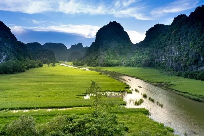 Framed Print : the majestic scenery on Ngo Dong river in Tam Coc Bich Dong view from the mountain top in Ninh Binh province of Viet Nam Framed Print : the majestic scenery on Ngo Dong river in Tam Coc Bich Dong view from the mountain top in Ninh Binh province of Viet Nam