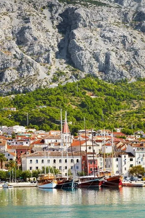 Framed Print : Makarska village, Makarska Riviera - Croatia Framed Print : Makarska village, Makarska Riviera - Croatia