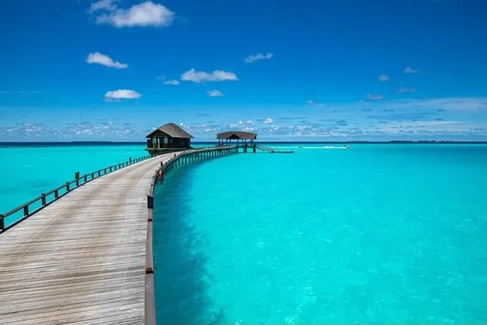 Framed Print : Maldives island beach. Tropical landscape of summer scenery, sea sand sky over jetty pier. Luxury travel vacation destination. Exotic beach landscape Framed Print : Maldives island beach. Tropical landscape of summer scenery, sea sand sky over jetty pier. Luxury travel vacation destination. Exotic beach landscape