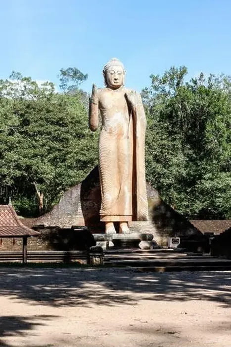 Framed Print : Maligawila Buddha statue, a standing figure in Sri Lanka Framed Print : Maligawila Buddha statue, a standing figure in Sri Lanka