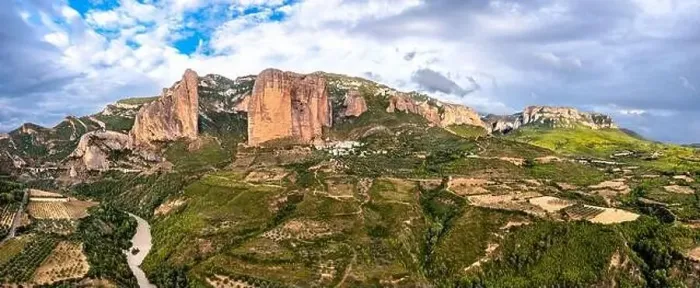 Framed Print : Mallos de Riglos, conglomerate rock formations in Huesca, Spain Framed Print : Mallos de Riglos, conglomerate rock formations in Huesca, Spain