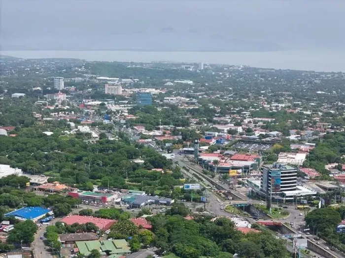 Framed Print : Managua, Nicaragua - August 16, 2024: Panorama view on Managua city aerial drone view in central america Framed Print : Managua, Nicaragua - August 16, 2024: Panorama view on Managua city aerial drone view in central america