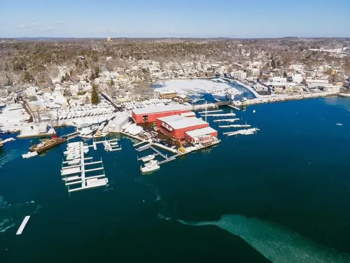 Framed Print : Manchester Marine and harbor aerial view in winter, Manchester by the sea, Cape Ann, Massachusetts MA, USA Framed Print : Manchester Marine and harbor aerial view in winter, Manchester by the sea, Cape Ann, Massachusetts MA, USA