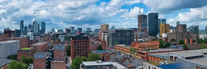 Framed Print : Manchester Skyline on a cloudy day Framed Print : Manchester Skyline on a cloudy day