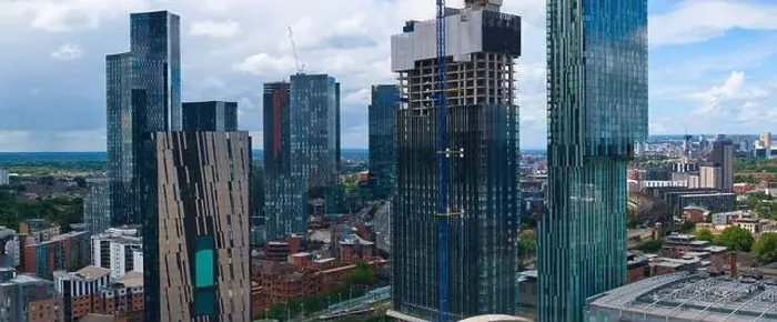 Framed Print : Manchester Skyline on a cloudy day Framed Print : Manchester Skyline on a cloudy day