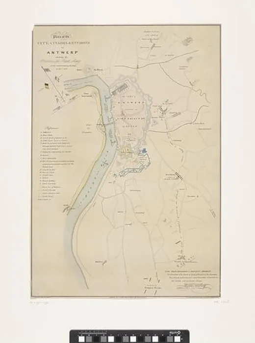 Framed Print : Map of Antwerp with the Citadel and the position of the French army, 1832, Charles Burton, 1832 - 1833 print Map of Antwerp Framed Print : Map of Antwerp with the Citadel and the position of the French army, 1832, Charles Burton, 1832 - 1833 print Map of Antwerp