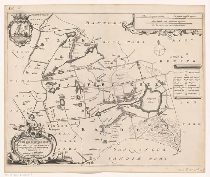 Framed Print : Map of the Grietenij Tietjerksteradeel Framed Print : Map of the Grietenij Tietjerksteradeel