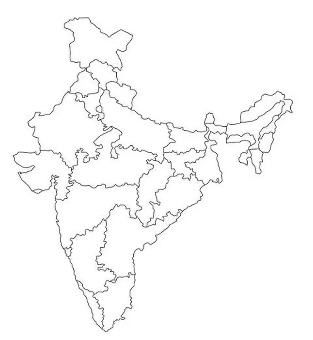 Framed Print : Map Of India Framed Print : Map Of India
