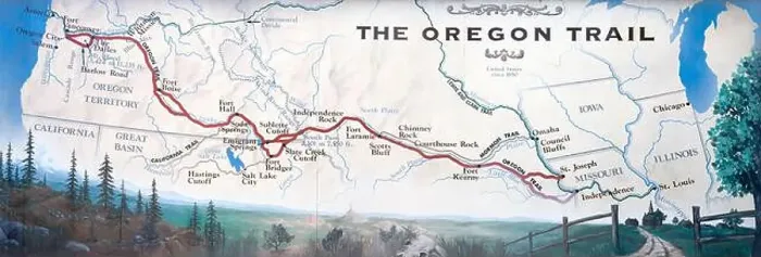 Framed Print : Map of The Oregon Trail, End of the Trail Interpretive Center in Oregon City, Greater Portland Region, Oregon, USA Framed Print : Map of The Oregon Trail, End of the Trail Interpretive Center in Oregon City, Greater Portland Region, Oregon, USA