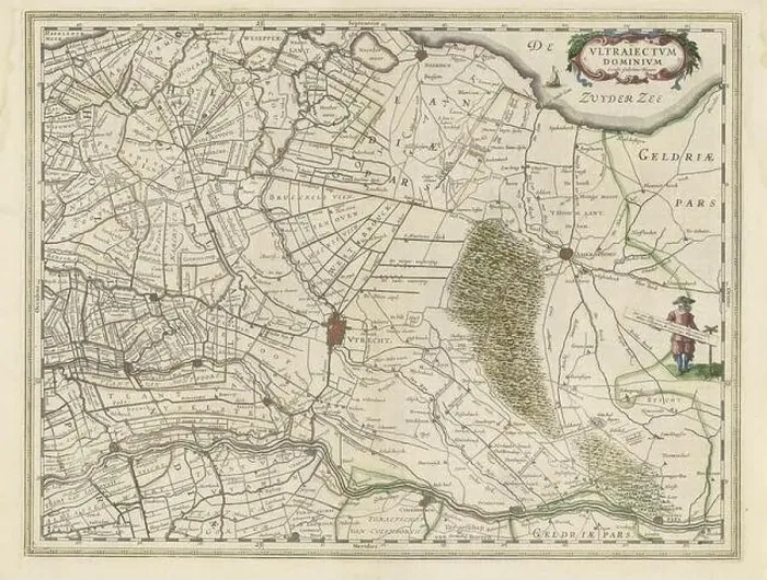 Framed Print : Map of the province of Utrecht Framed Print : Map of the province of Utrecht