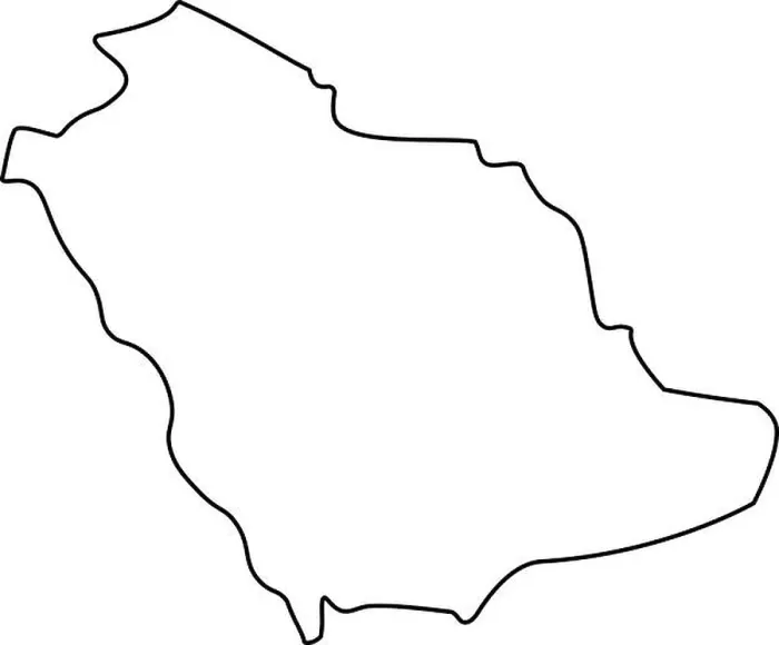 Framed Print : Map of Saudi Arabia - outline. Silhouette of Saudi Arabia map vector illustration Framed Print : Map of Saudi Arabia - outline. Silhouette of Saudi Arabia map vector illustration