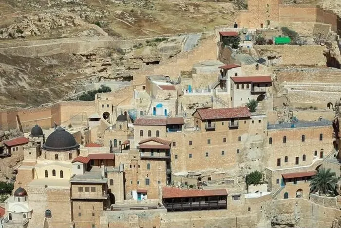 Framed Print : Mar Saba Greek Orthodox Monastery in Israel