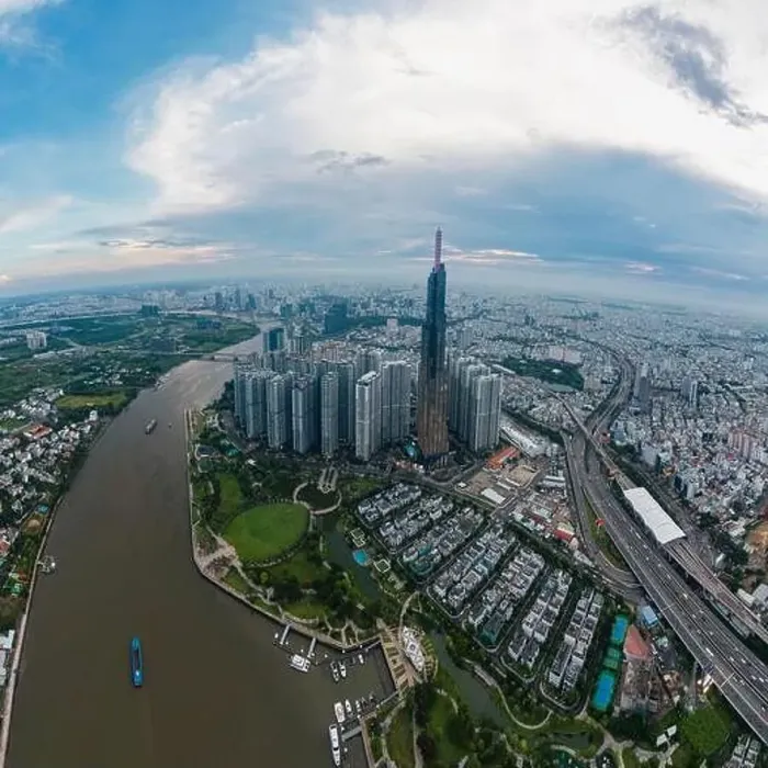 Framed Print : March 12, 2023: panoramic view of Landmark residential area Framed Print : March 12, 2023: panoramic view of Landmark residential area