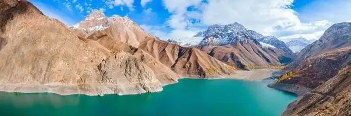 Framed Print : Marguzor Lake is the largest of the of the Seven Lakes in Fann mountains Framed Print : Marguzor Lake is the largest of the of the Seven Lakes in Fann mountains