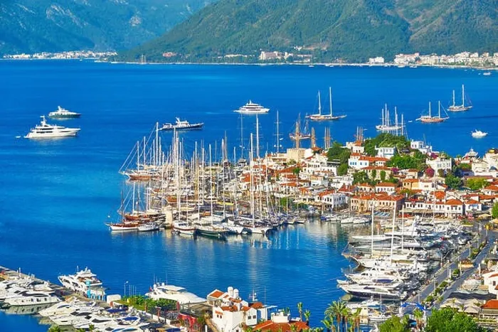 Framed Print : Marmaris Old Town and Harbour, Turkey