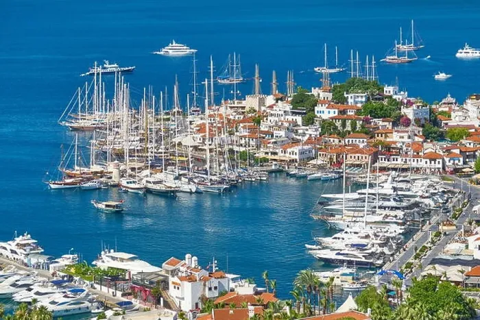 Framed Print : Marmaris Old Town and Harbour, Turkey