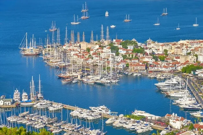 Framed Print : Marmaris Old Town and Harbour, Turkey Framed Print : Marmaris Old Town and Harbour, Turkey