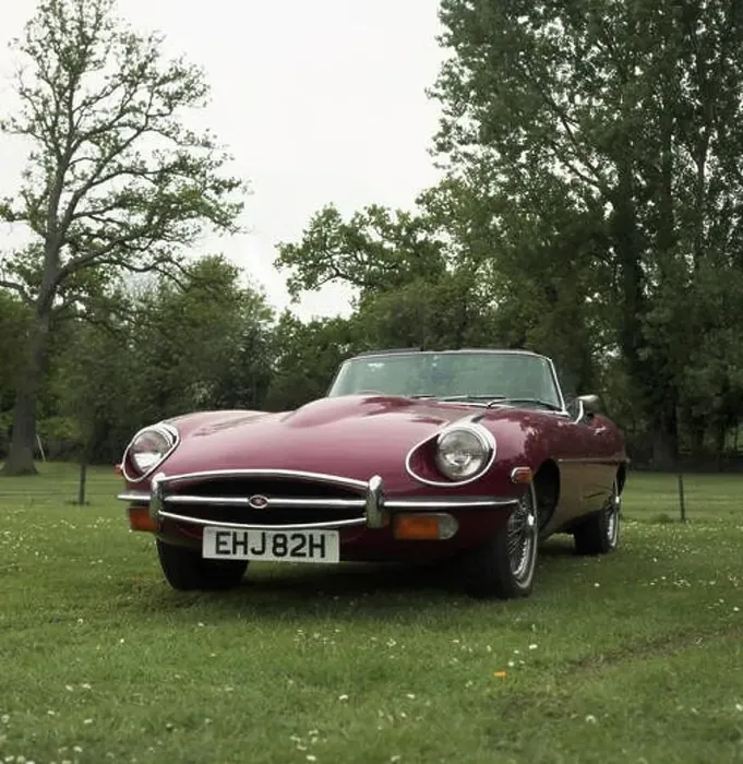 Framed Print : A maroon coloured E-Type Jaguar, 1969 model. Registration EHJ 82H. c1970 Photo by Tony Henshaw Archive Framed Print : A maroon coloured E-Type Jaguar, 1969 model. Registration EHJ 82H. c1970 Photo by Tony Henshaw Archive