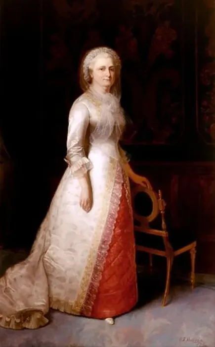 Framed Print : Martha Dandridge Custis Washington (Mrs. George Washington) 1878 by Eliphalet Frazer Andrews Framed Print : Martha Dandridge Custis Washington (Mrs. George Washington) 1878 by Eliphalet Frazer Andrews