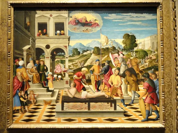 Framed Print : Martyrdom of Saint Lawrence, Girolamo da Santacroce, Venice, 1550 1555 Nelson Atkins Museum of Art DSC08654 Framed Print : Martyrdom of Saint Lawrence, Girolamo da Santacroce, Venice, 1550 1555 Nelson Atkins Museum of Art DSC08654