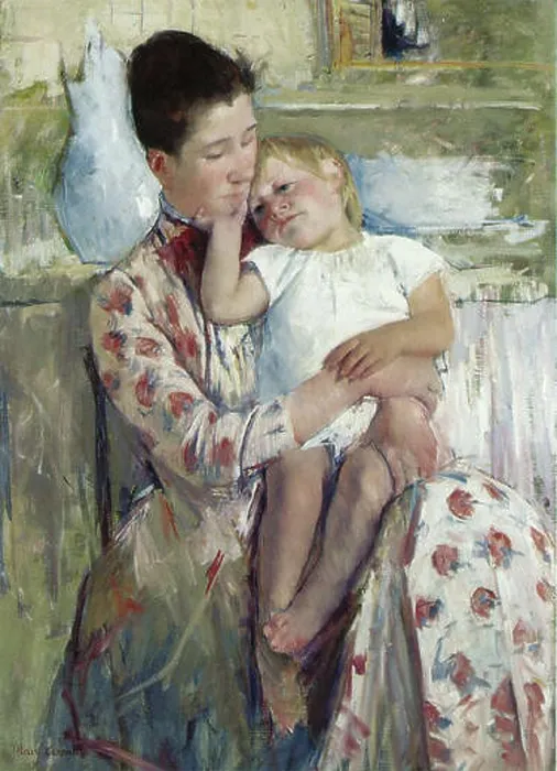 Framed Print : Mary Cassatt’s Mother and Child from 1890 depicts the intimate bond between a mother and her child Framed Print : Mary Cassatt’s Mother and Child from 1890 depicts the intimate bond between a mother and her child