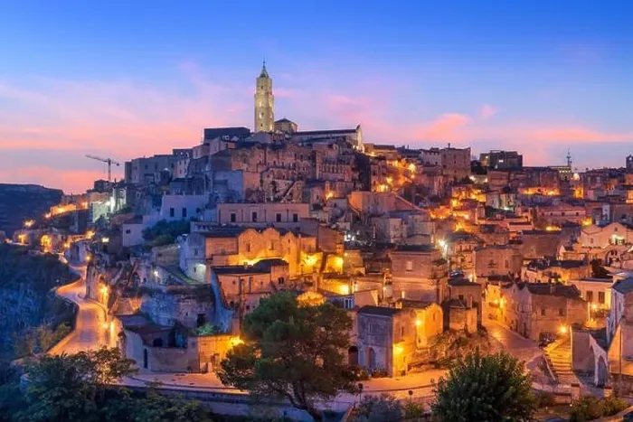 Framed Print : Matera, Italy ancient hilltop town in the Basilicata region at dawn Framed Print : Matera, Italy ancient hilltop town in the Basilicata region at dawn