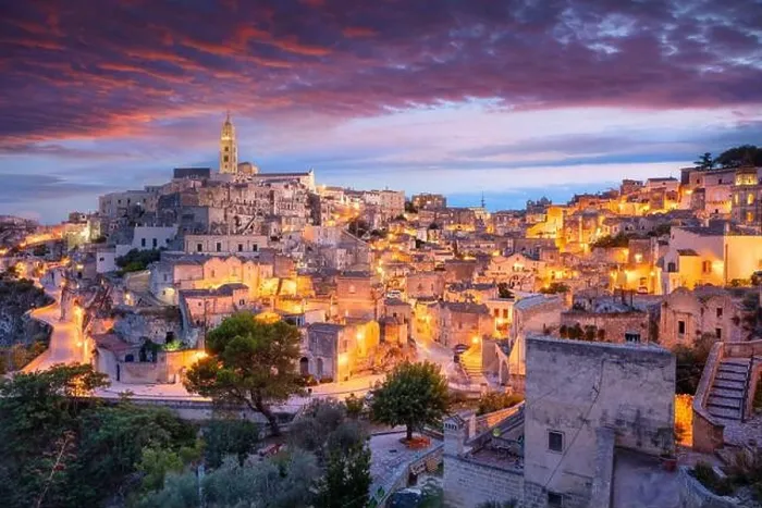 Framed Print : Matera, Italy. Cityscape aerial image of medieval city of Matera, Basilicata Italy at beautiful summer sunset Framed Print : Matera, Italy. Cityscape aerial image of medieval city of Matera, Basilicata Italy at beautiful summer sunset