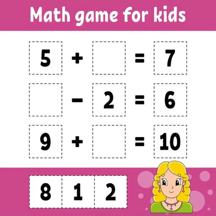 Framed Print : Math game for kids. Education developing worksheet Framed Print : Math game for kids. Education developing worksheet