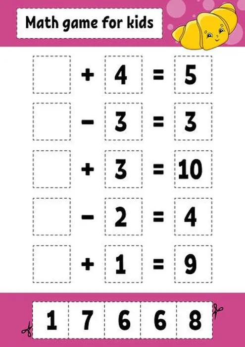 Framed Print : Math game for kids. Education developing worksheet Framed Print : Math game for kids. Education developing worksheet