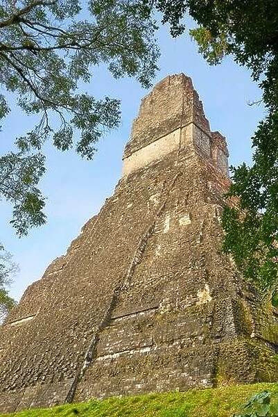 Maya Ruins - Temple of the Great Jaguar (Templo del Gran Jaguar), Tikal National Park, Guatemala, UNESCO